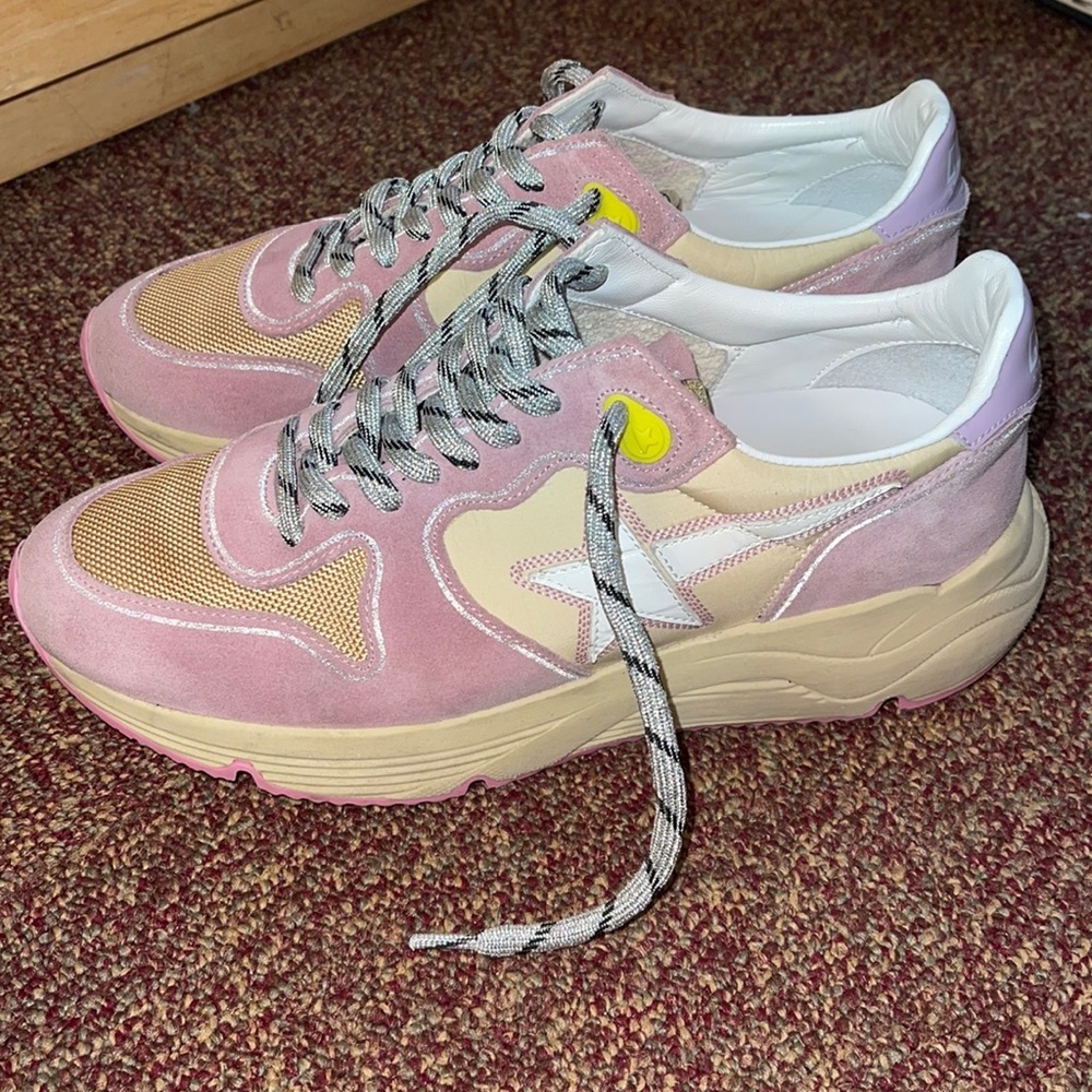Pink golden goose runners 39